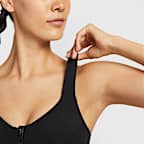 สปอร์ตบราผู้หญิงซิปหน้าเสริมฟองน้ำ Nike Indy High Support