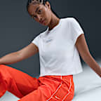 Pants con dobladillo abierto de tejido Woven de tiro alto para mujer Nike Windrunner