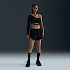 Nike Pro Shine Women's Dri-FIT Asymmetrical Cropped Top