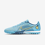 Nike Mercurial Vapor 14 Academy TF Turf Soccer Shoes - Chlorine Blue/Marina/Laser Orange