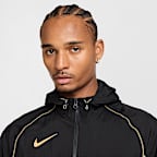 Chamarra de fútbol con gorro repelente al agua para hombre Nike Strike+