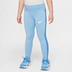 Nike Dri-FIT Swoosh Motion Little Kids' Leggings - Psychic Blue