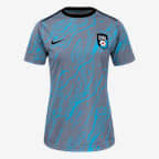 Playera de manga corta Nike de la NWSL para antes del partido para mujer Chicago Stars FC 2025