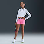 Playera de manga larga Dri-FIT UV para niña talla grande Nike Swim Hydroguard