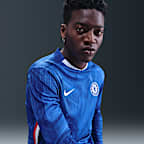 Chelsea F.C. 2025/26 Stadium Home Men's Nike Dri-FIT Football Replica Long-Sleeve Shirt