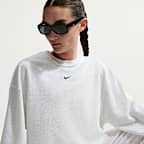 나이키 스포츠웨어 칠 테리 여성 오버사이즈 프렌치 테리 크루넥 스웻셔츠