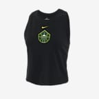 Seattle Storm Women's Nike WNBA Cropped Tank Top - Black