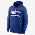 Los Angeles Dodgers 2025 Postseason Authentic Collection Men’s Nike Therma MLB Pullover Hoodie - Royal