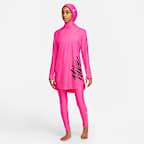 Nike Victory Logo Parte superior de natación de protección completa - Mujer