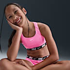 Conjunto de shorts y bikini de espalda deportiva para niña talla grande Nike Swim