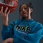 Sudadera con gorro sin cierre de tejido Fleece para niños talla grande Nike Culture of Basketball