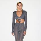 NikeSKIMS Weightless Layers Women's Long-Sleeve Wrap Top