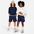 Shorts de French Terry para niños talla grande Nike Sportswear Club Fleece
