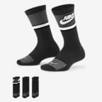 Nike Everyday 兒童緩震中筒襪 (3 雙) - 多種顏色