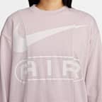 ナイキ エア ウィメンズ オーバーオーバーサイズド クルーネック フレンチ テリー スウェットシャツ
