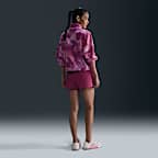 Nike One Women's Therma-FIT Oversized 1/2-Zip Fleece Printed Top