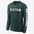 Michigan State Spartans Basketball Icon Men's Nike College Long-Sleeve T-Shirt