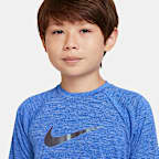 Playera de manga corta Dri-FIT UV para niños talla grande Nike Swim Hydroguard Essential