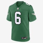 Jersey de fútbol americano Nike de la NFL Game para hombre DeVonta Smith Philadelphia Eagles - Verde Kelly