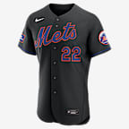 Juan Soto New York Mets Men's Nike MLB Authentic Jersey - Black