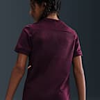 Kylian Mbappé Academy voetbalshirt met korte mouwen en Dri-FIT voor kids