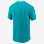 Playera Nike de la NFL para hombre Miami Dolphins Primetime Wordmark Essential