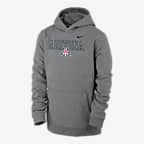 Arizona Club Fleece Big Kids' (Boys') Nike College Hoodie - Dark Grey Heather