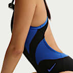 Traje de baño de una sola pieza con espalda deportiva para mujer Nike Swim HydraStrong Fly