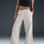 Nike Sportswear Chill Poplin Women's Mid-Rise Loose Striped Trousers