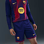 F.C. Barcelona 2025/26 Stadium Home Men's Nike Dri-FIT Football Replica Shorts