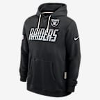 Las Vegas Raiders Sideline Standard Issue Men's Nike Dri-FIT NFL Pullover Hoodie - Black