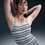 Traje de baño de una pieza con cordones para mujer Nike Swim