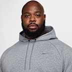 Nike Primary Fleece Sudadera con gorro sin cierre de alto rendimiento Dri-FIT con protección UV para hombre