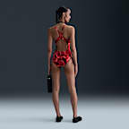 Traje de baño de una pieza con espalda deportiva para mujer Nike HydraStrong