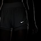 Nike Dri-FIT One Women's Mid-rise 8cm (approx.) 2-in-1 Shorts