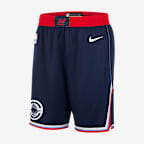 Shorts Nike Dri-FIT de la NBA Replica para hombre LA Clippers 2024/25 Swingman Icon Edition