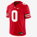 Sonny Styles Ohio State Buckeyes 2026 NFL First Draft Pick Men's Nike NFL Game Jersey - Red