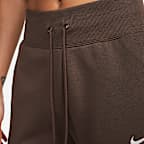 Pants de entrenamiento de tiro alto y piernas anchas para mujer Nike Sportswear Phoenix Fleece