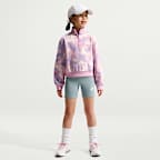 Nike Sportswear Club Fleece Big Kids' (Girls') Long-Sleeve Half-Zip Top
