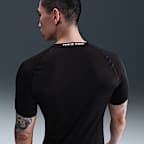 Nike Pro Breathe Men's Slim-Fit Short-Sleeve Top