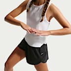 Shorts de correr Repel Dri-FIT de tiro medio de 18 cm para niña Nike MAVN