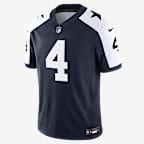 Jersey Nike Dri-FIT de la NFL Limited para hombre Dak Prescott Dallas Cowboys - Azul marino