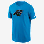 Playera Nike de la NFL para hombre Carolina Panthers Logo Essential - Azul