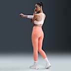Leggings de cintura alta sin costura delantera de 7/8 para mujer Nike Universa