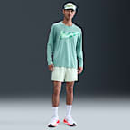 나이키 마일러 남성 드라이 핏 UV 긴팔 러닝 탑