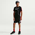 Black/Light Crimson/White