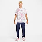 Nike Sportswear Men's Black Light Tie-Dye T-Shirt