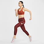 Nike Fast 女款中腰九分內搭褲