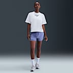 Playera de corte cuadrado para mujer Nike Cheer