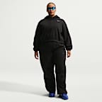 Nike Sportswear Phoenix Fleece Women's Oversized Cropped Henley Hoodie (Plus Size)